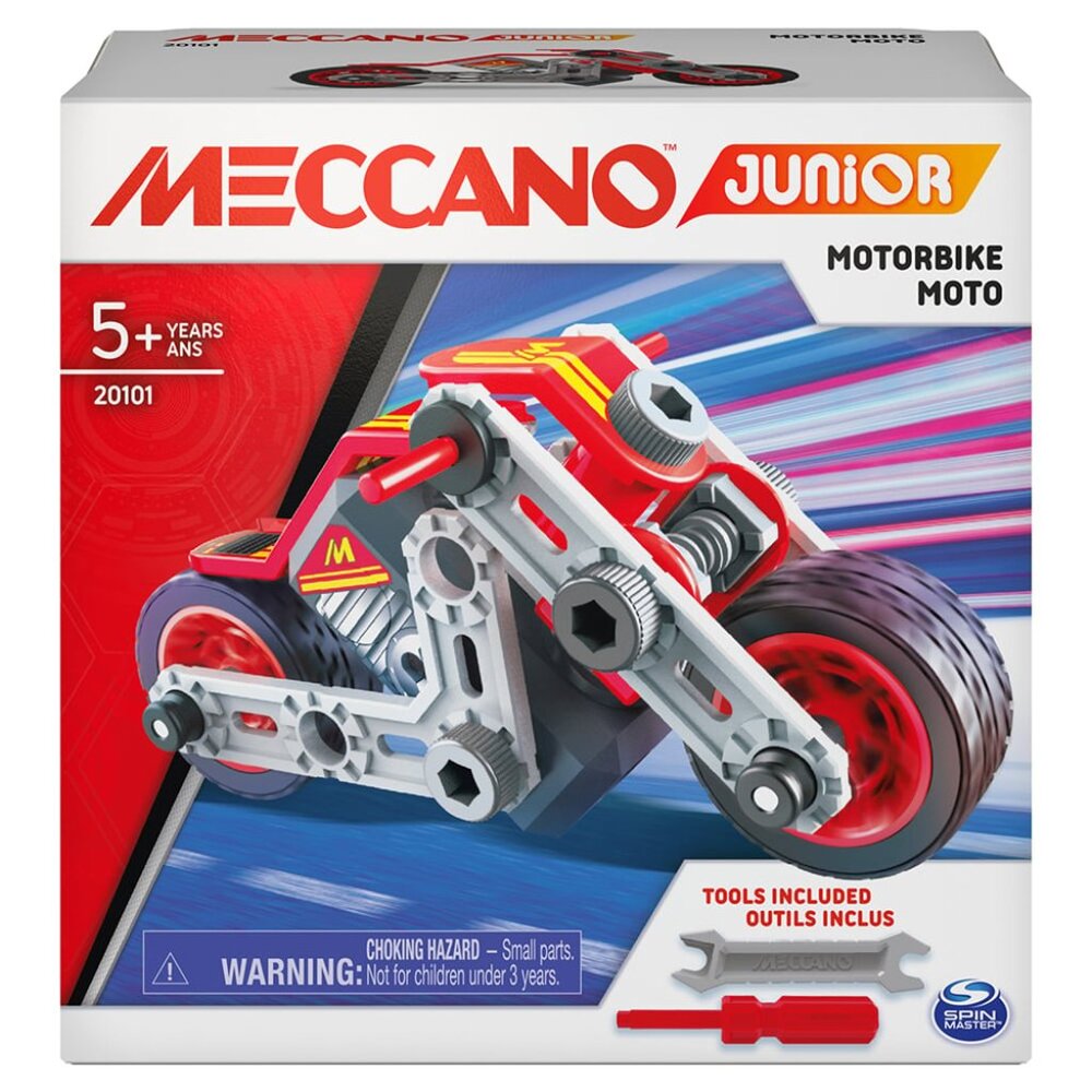 MECCANO Junior Motorbike STEAM building kit  For Age 5+  New Sealed